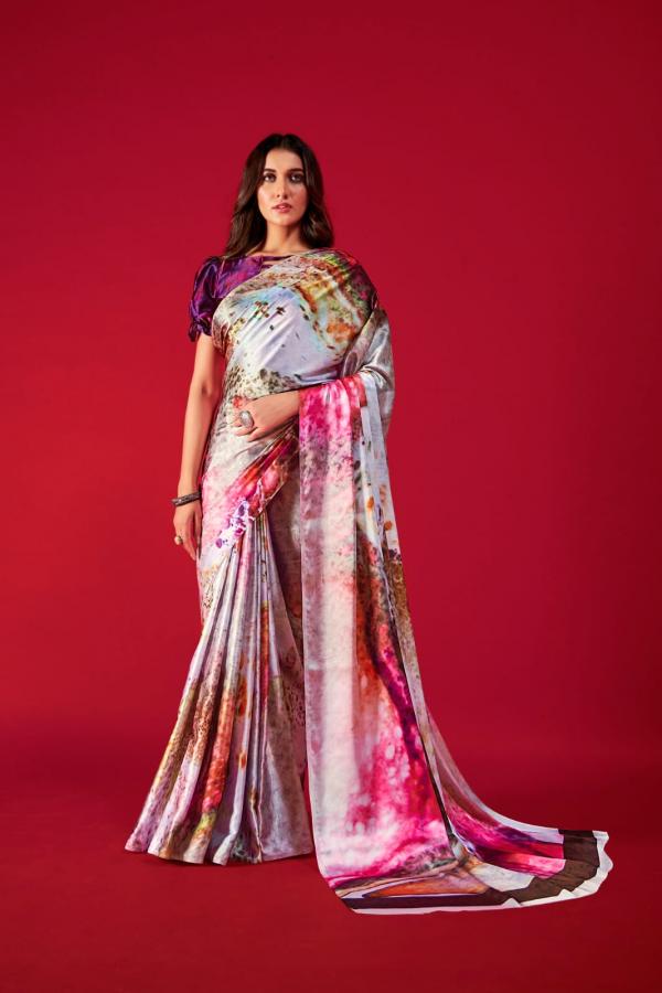 Rajpath Alexa Printed Wear Satin Crepe Saree Collection